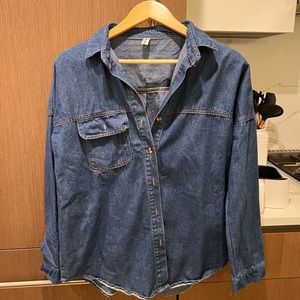 Oversized Denim Shirt